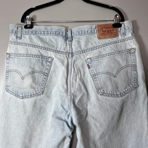 ✨Levi’s Relaxed Straight Leg Jeans Men’s 42x30 Light Wash Vtg 2002 - Picture 12 of 15